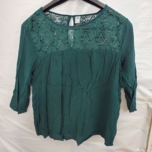 Forest Green Blouse